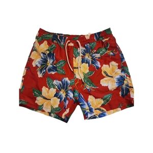Polo Ralph Lauren Red Floral Swim Trunks